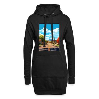 Vernal Utah affiches Vintage voyage affiche Souvenir - Sweat-shirt à capuche long Femme - noir - Devant
