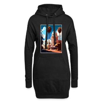 San Jose Kalifornien Vintage Reiseposter Souvenir - Hoodie-Kleid - Schwarz - Vorne