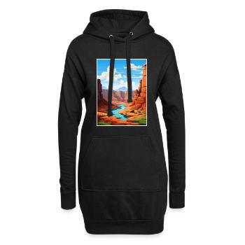 Vernal Utah affiches Vintage voyage affiche Souvenir - Sweat-shirt à capuche long Femme - noir - Devant
