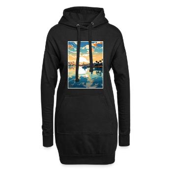 Pearl Harbor Hawaii Vintage Reiseposter Souvenir - Hoodie-Kleid - Schwarz - Vorne