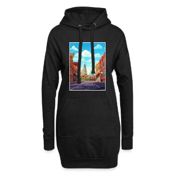 Nashville Tennessee Vintage Reiseposter Souvenir - Hoodie-Kleid - Schwarz - Vorne