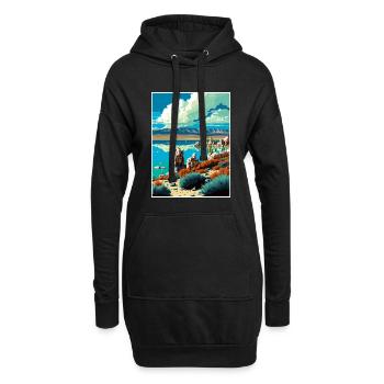 Mono Lake California Vintage Reiseposter WPA Kunst - Hoodie-Kleid - Schwarz - Vorne