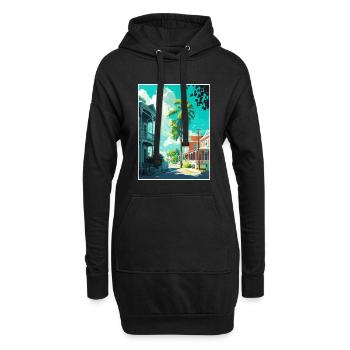 Key West Florida Vintage Reiseposter Souvenir - Hoodie-Kleid - Schwarz - Vorne