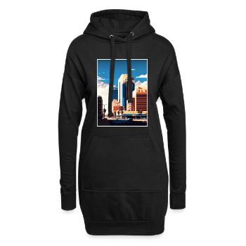 Glendale Arizona Vintage voyage affiche Souvenir - Sweat-shirt à capuche long Femme - noir - Devant