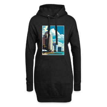 Sarasota Florida Vintage Reiseposter Souvenir - Hoodie-Kleid - Schwarz - Vorne