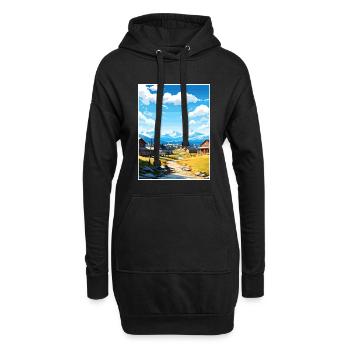 Bethel Alaska Vintage Reiseposter WPA Souvenir - Hoodie-Kleid - Schwarz - Vorne