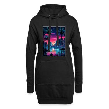 Miami Florida Vintage Reiseposter WPA Souvenir - Hoodie-Kleid - Schwarz - Vorne