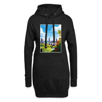 Ottawa Canada Affiche de voyage vintage WPA Souvenir - Sweat-shirt à capuche long Femme - noir - Devant