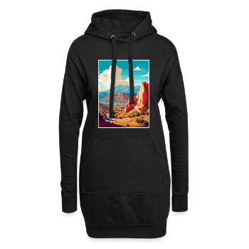 Colorado Springs Vintage Reiseposter Souvenir - Hoodie-Kleid - Schwarz - Vorne