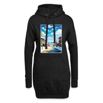 Parc Utah Vintage voyage affiche WPA Souvenir - Sweat-shirt à capuche long Femme - noir - Devant