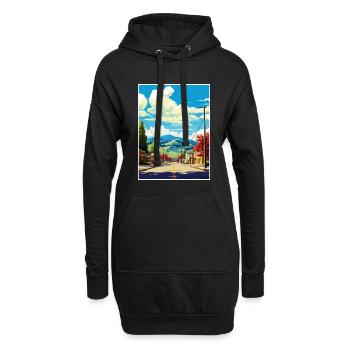 Zeder Utah Vintage Reiseposter WPA Souvenir - Hoodie-Kleid - Schwarz - Vorne