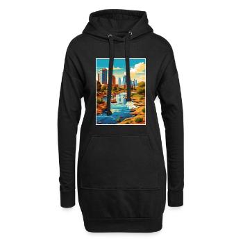 Phoenix Arizona Vintage voyage affiche WPA Souvenir - Sweat-shirt à capuche long Femme - noir - Devant