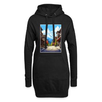 Whistler Canada Vintage voyage affiche WPA Souvenir - Sweat-shirt à capuche long Femme - noir - Devant