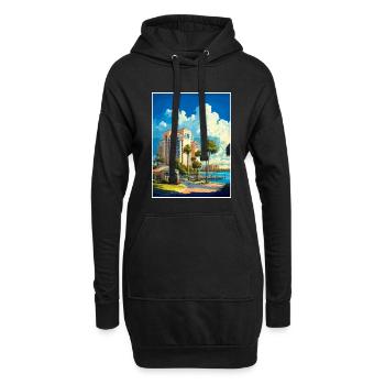 Sarasota Florida Vintage Reiseposter Souvenir - Hoodie-Kleid - Schwarz - Vorne