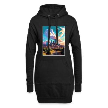 Denver Colorado Vintage voyage affiche WPA Souvenir - Sweat-shirt à capuche long Femme - noir - Devant