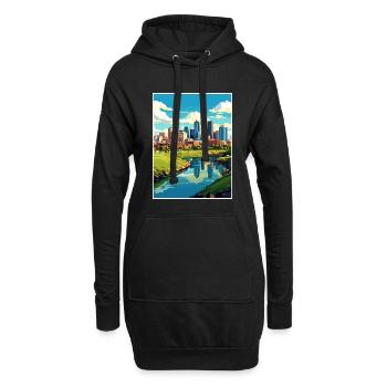 Denver Colorado Vintage voyage affiche WPA Souvenir - Sweat-shirt à capuche long Femme - noir - Devant