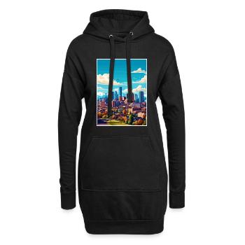 Denver Colorado Vintage Voyage Poster WPA Souvenir - Sweat-shirt à capuche long Femme - noir - Devant