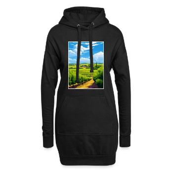 Barossa Valley Australie Vintage voyage affiche WPA - Sweat-shirt à capuche long Femme - noir - Devant