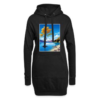 Lake Wanaka Neuseeland Vintage Reiseposter WPA - Hoodie-Kleid - Schwarz - Vorne
