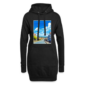 Dunedin Nouvelle-Zélande Nz Vintage voyage affiche WPA - Sweat-shirt à capuche long Femme - noir - Devant