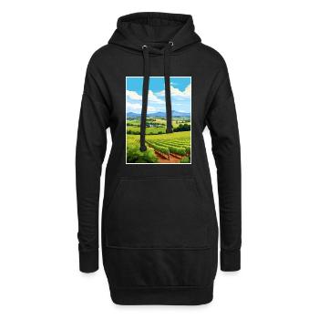 Yarra Valley Australie Vintage voyage affiche WPA - Sweat-shirt à capuche long Femme - noir - Devant