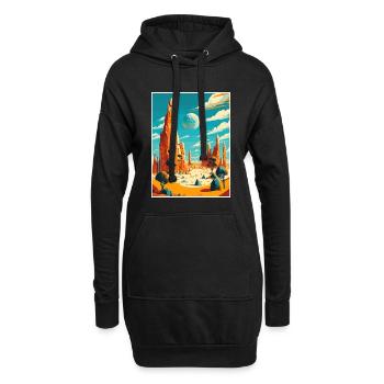 Pinnacles Au Australie Vintage Travel Poster WPA - Sweat-shirt à capuche long Femme - noir - Devant