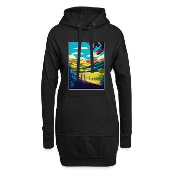 Marlborough Neuseeland Vintage Reiseposter WPA - Hoodie-Kleid - Schwarz - Vorne