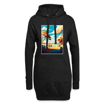 Hunter Valley Australie Vintage voyage affiche WPA - Sweat-shirt à capuche long Femme - noir - Devant