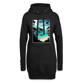 Abel Tasman Neuseeland Vintage Reiseposter WPA - Hoodie-Kleid - Schwarz - Vorne