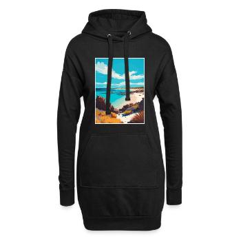 Margaret River Australie Vintage voyage affiche WPA - Sweat-shirt à capuche long Femme - noir - Devant