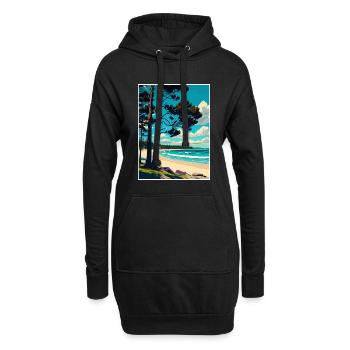 Manly Beach Australien Vintage Reiseposter WPA - Hoodie-Kleid - Schwarz - Vorne