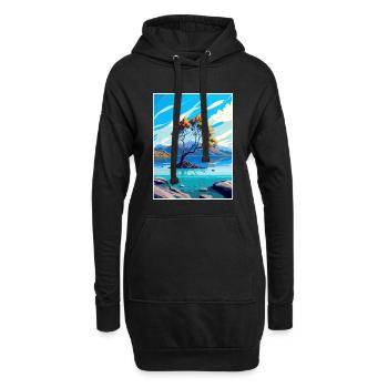 Lake Wanaka Neuseeland Vintage Reiseposter WPA - Hoodie-Kleid - Schwarz - Vorne
