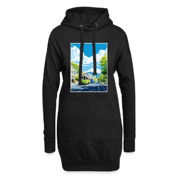 Christchurch Nouvelle-Zélande Vintage Travel Poster WPA - Sweat-shirt à capuche long Femme - noir - Devant