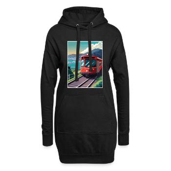 Wellington Nouvelle-Zélande Vintage voyage affiche WPA - Sweat-shirt à capuche long Femme - noir - Devant