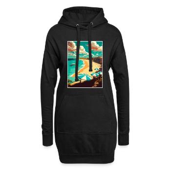 Bondi Beach Australien Vintage Reiseposter WPA - Hoodie-Kleid - Schwarz - Vorne