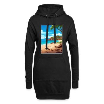 Magnetische Insel Australien Deko Reiseposter - Hoodie-Kleid - Schwarz - Vorne