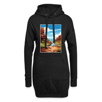 Karijini Nationalpark Australien Reiseposter - Hoodie-Kleid - Schwarz - Vorne