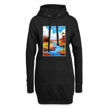 Karijini Nationalpark Australien Reiseposter - Hoodie-Kleid - Schwarz - Vorne
