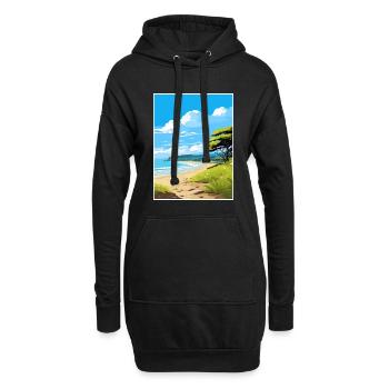 Rakiura Nationalpark Neuseeland Reiseposter - Hoodie-Kleid - Schwarz - Vorne