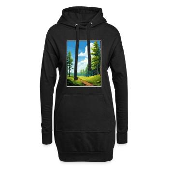 Kaitoke Regional Park Neuseeland Reiseposter - Hoodie-Kleid - Schwarz - Vorne