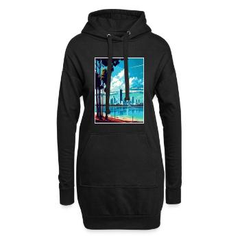 Perth Australien Vintage Reiseposter WPA Souvenir - Hoodie-Kleid - Schwarz - Vorne