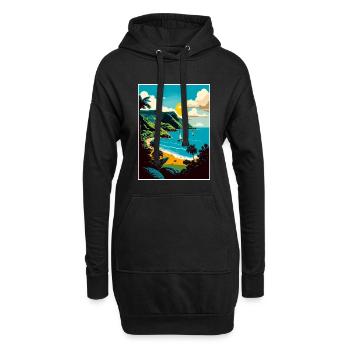 Saint-Vincent-et-les-Grenadines Voyage dans les Caraïbes - Sweat-shirt à capuche long Femme - noir - Devant