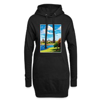 Adelaide Australien Vintage Reiseposter Souvenir - Hoodie-Kleid - Schwarz - Vorne