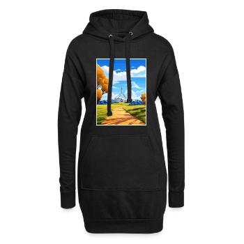 Canberra Australien Vintage Reiseposter Souvenir - Hoodie-Kleid - Schwarz - Vorne