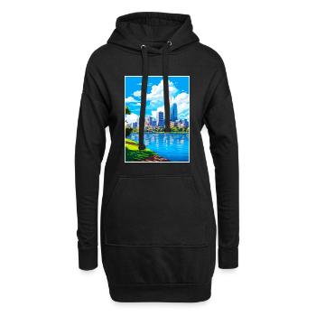 Brisbane Australien Vintage Reiseposter Souvenir - Hoodie-Kleid - Schwarz - Vorne
