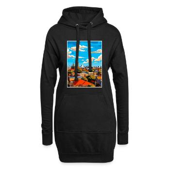 Adelaide Australien Vintage Reiseposter Souvenir - Hoodie-Kleid - Schwarz - Vorne