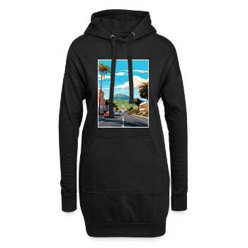 Tauranga Nouvelle-Zélande Vintage voyage affiche WPA Art - Sweat-shirt à capuche long Femme - noir - Devant