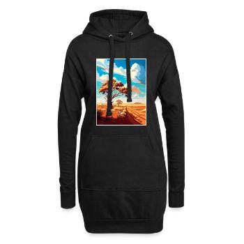 Outback Au Australie Vintage voyage affiche WPA Art - Sweat-shirt à capuche long Femme - noir - Devant