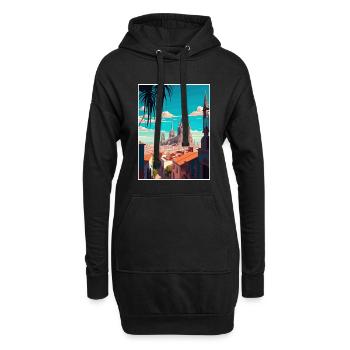 Guadalajara Décoration Vintage Voyage Affiche WPA - Sweat-shirt à capuche long Femme - noir - Devant