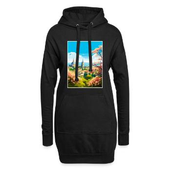 Guadalajara Décoration Vintage Voyage Affiche WPA - Sweat-shirt à capuche long Femme - noir - Devant